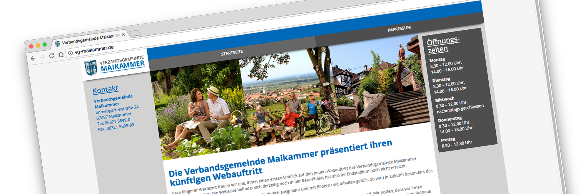 Verbandsgemeinde Maikammer präsentiert künftigen Webauftritt